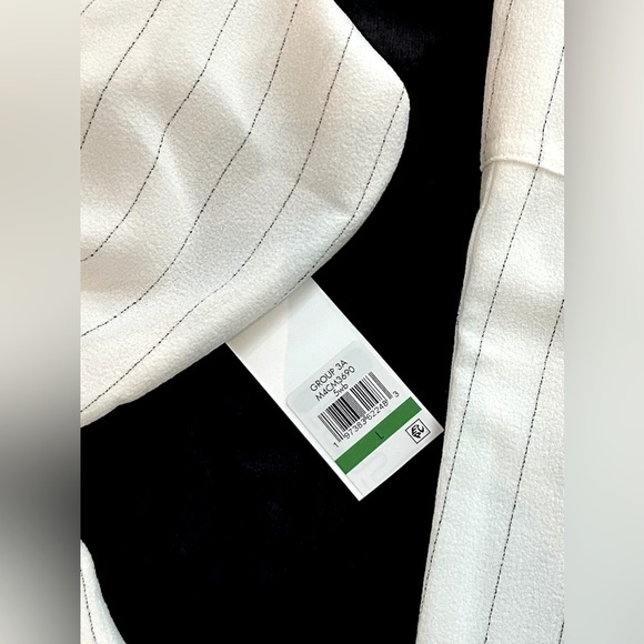 NWT- Calvin Klein Striped Drawstring Waist Tunic Cargo Pants Suit•Size L (12-14) - Picture 7 of 7